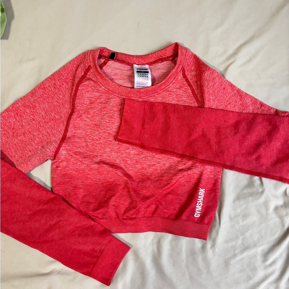 Gymshark Cropped Seamless Long Sleeve Top